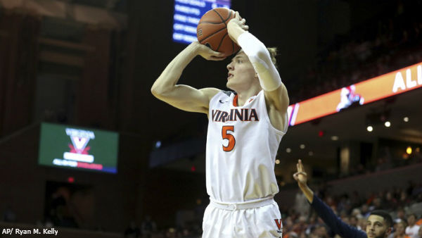 ACCTourney 1-ON-1s - Dan Tortora with Kyle Guy of the Virginia Cavaliers (Semifinals Round, 2018)