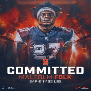 COMMITMENT SPOTLIGHT - Dan Tortora with Malcolm Folk, a 2021 College Football Commit to the SYRACUSE ORANGE out of Pennsylvania at the Safety Position (2nd SU Commit)