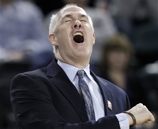 2018 First Four 1-ON-1's - Dan Tortora with head coach Mark Schmidt of the St. Bonaventure Bonnies inside the NCAA Tournament