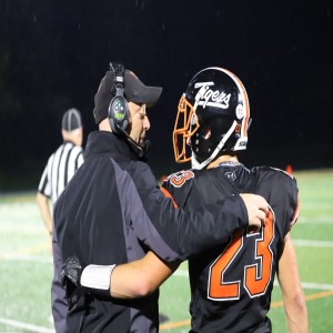 Dan Tortora with Tee Murabito, Mexico Tigers‘ Head Football Coach, following Winning the 2021 Section III Independent League Championship