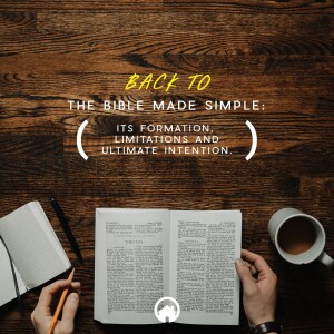 Back to The Bible Made Simple Series