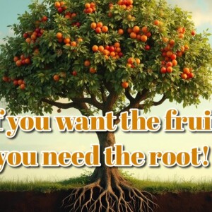 If you want the fruit, you need the root.