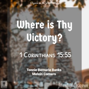 Where is Thy Victory?