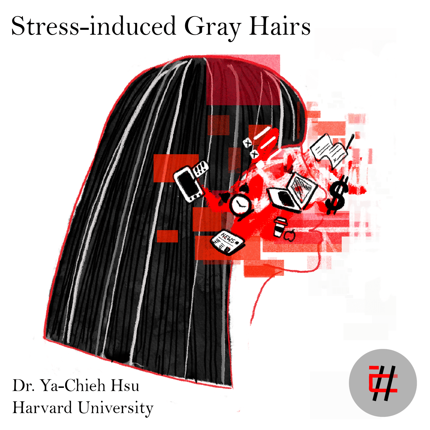 Stress-induced Gray Hairs