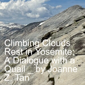 Episode 93: Yosemite Adventure, Part 3 of 4: Clouds Rest; & Talking to a Quail_Joanne Z. Tan
