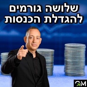 3 גורמים להגדלת הכנסות