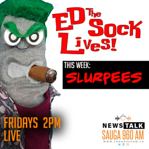 ED THE SOCK LIVES - SLURPEES!