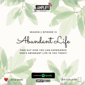Amplify Podcast Season 2 Episode 12 // Abundant Life