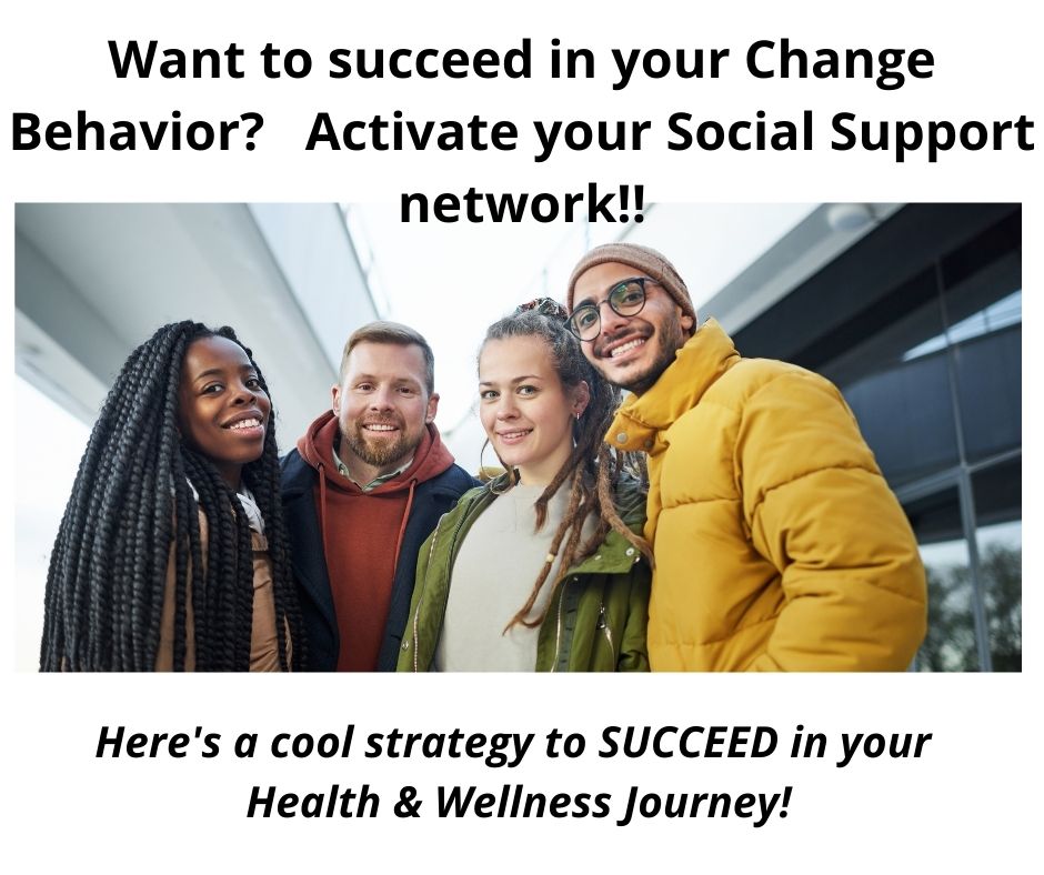 Succeed in your Change Behavior!! Activate your SOCIAL SUPPORT Network!!