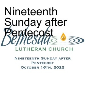 Nineteenth Sunday after Pentecost