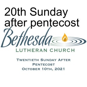 20th Sunday after pentecost