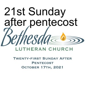 21st Sunday after pentecost