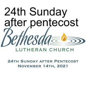 24th Sunday after pentecost