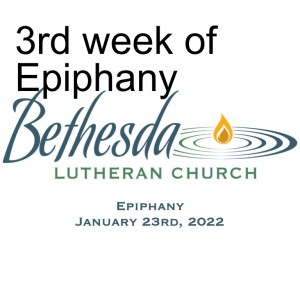 3rd week of Epiphany