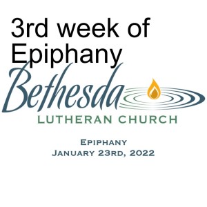 3rd week of Epiphany