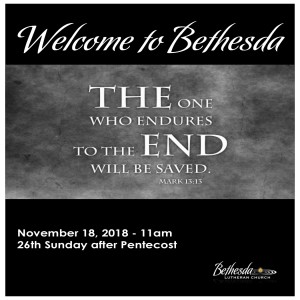 The 26th Sunday after Pentecost “An Altar-native Home” by Pastor Tom Welch 11.18.18