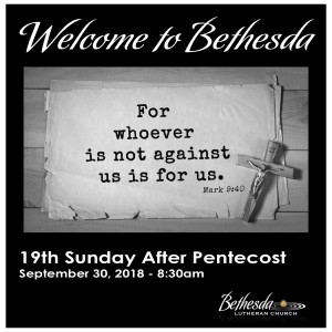 The 19th Sunday after Pentecost “The Keys to the Kingdom”by Pastor Tom Welch 9.30.18