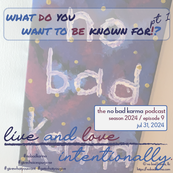 cover of episode what do you want to be known for!? (pt 1 of 2)