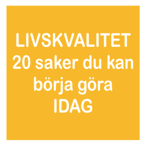 Episod #13 SVENSKA - 20 saker du kan göra för att förbättra ditt liv - FREDAGSMOTIVATION