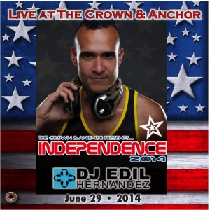 DJ Edil Hernandez :: Independence 2014 - LIVE at the Crown & Anchor