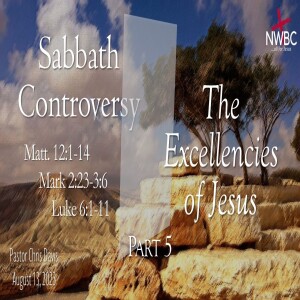 ”Sabbath Controversy: The Excellencies of Jesus, pt5” (8-13-23)