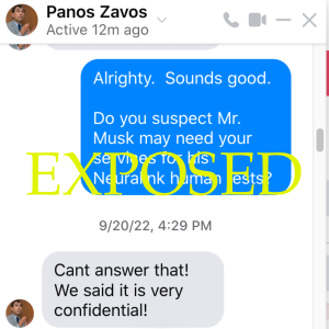 Question for Human Cloner, Dr. Zavos about Elon Musk [PDF/Screenshot]