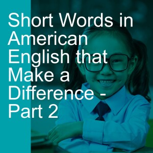 Short Words in American English that Make a Difference - Part 2