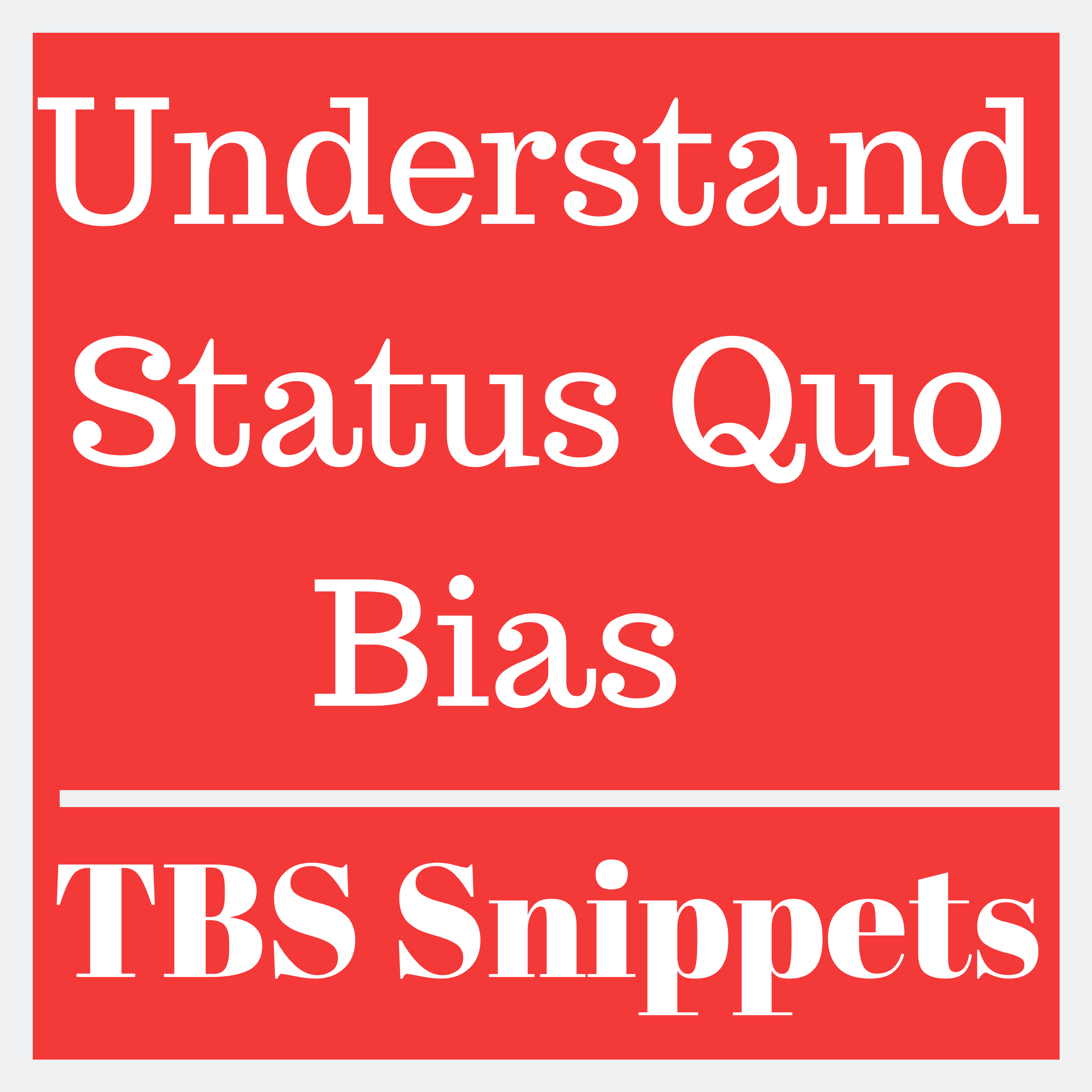 Why do we continue in careers we don't find meaningful? Understanding Status Quo Bias