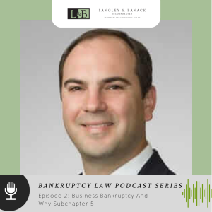 Bankruptcy Law Part 2: Business Bankruptcy and why Subchapter 5