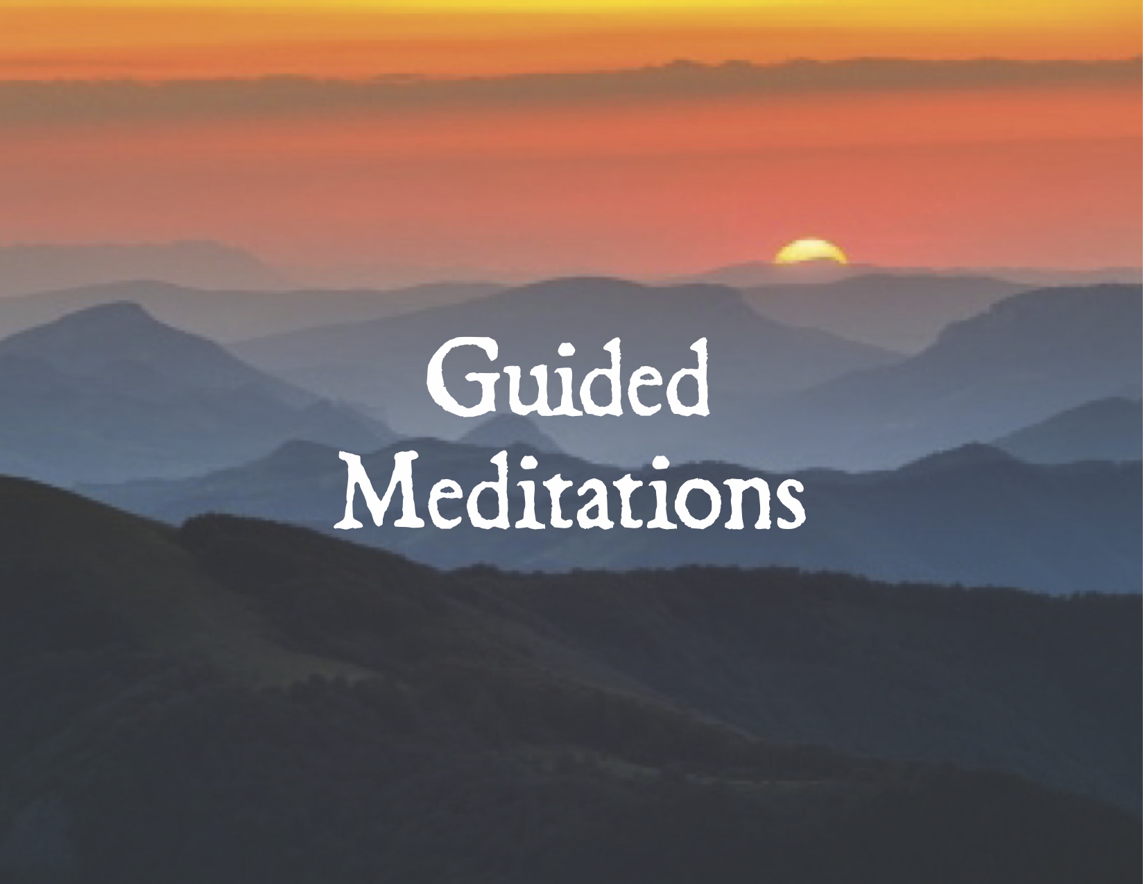 Guided meditation Introduction