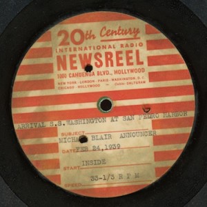 20th Century International Radio Newsreel - February 24, 1939