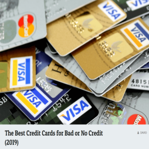 The Best Credit Cards for Poor Credit in 2019