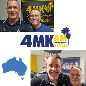 Brad and Steve on 4MK with Rob Kidd—Mackay, Australia