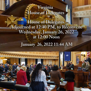 Brad Opens in Prayer for the Virginia House of Delegates