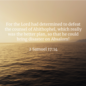 He will destroy the Spirit of Absalom