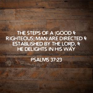 Let the Lord order our steps