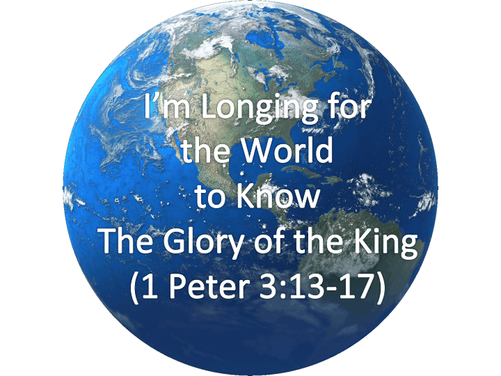 Pastor's Message, June 14 2015 - I'm Longing For The World to Know...