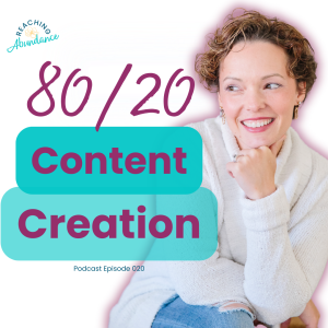 Optimizing Your Content Creation Efforts Using the 80/20 Rule | Ep 20