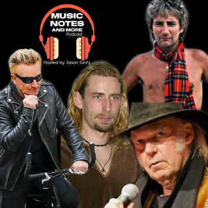 #13. Week of 11-10. Bono bikes badly. Neil Young is 74. Rod Stewart ruins sex. The Doors get a record deal. Hating on Nickelback. Ronnie Wood stops traffic with his legs. Nevermind the Sex Pistols.