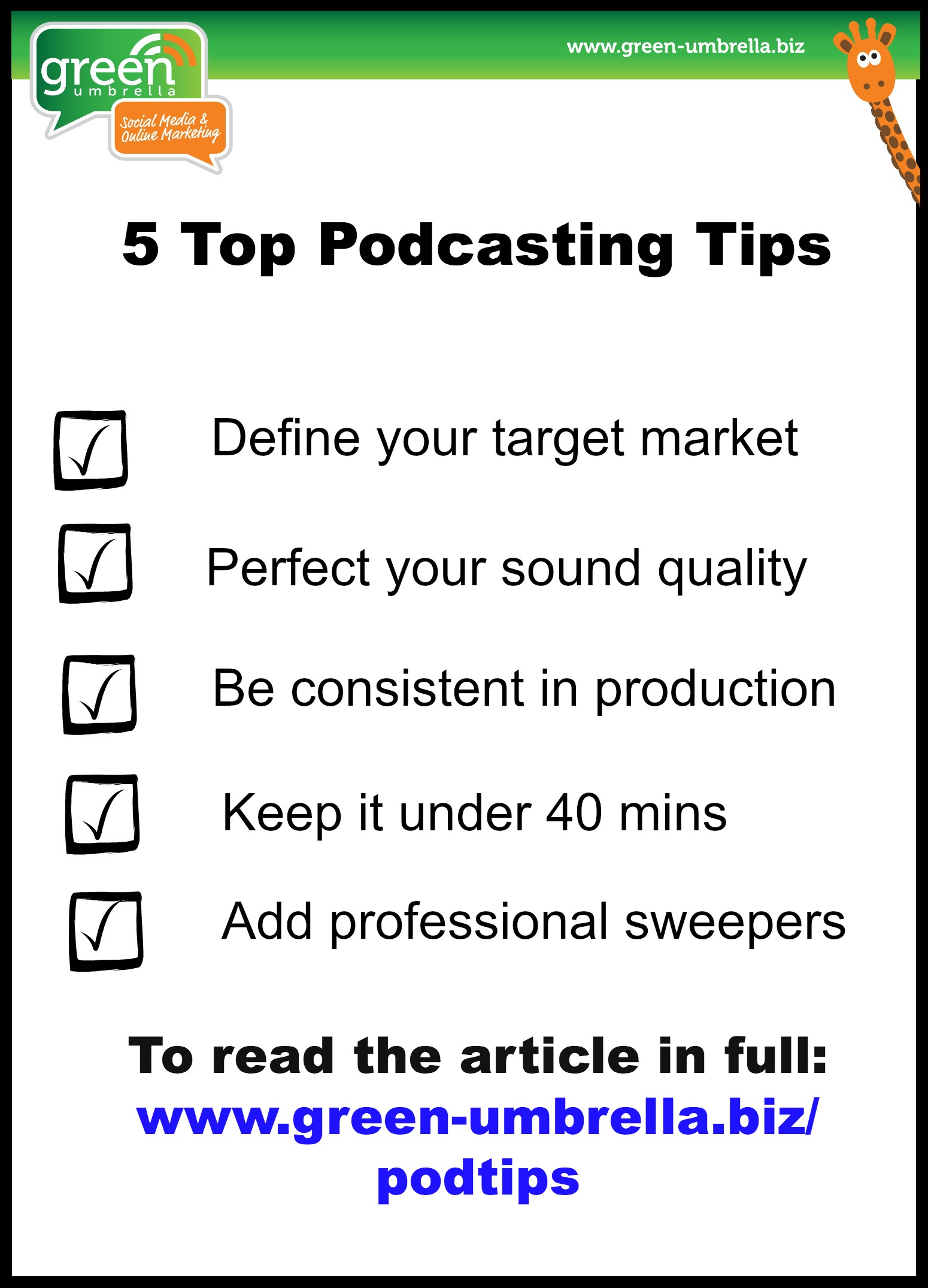 The Five Secrets To A Successful Podcast