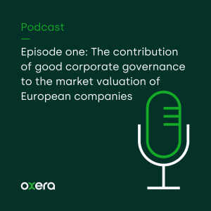 Episode one: The contribution of good corporate governance to the market valuation of European companies