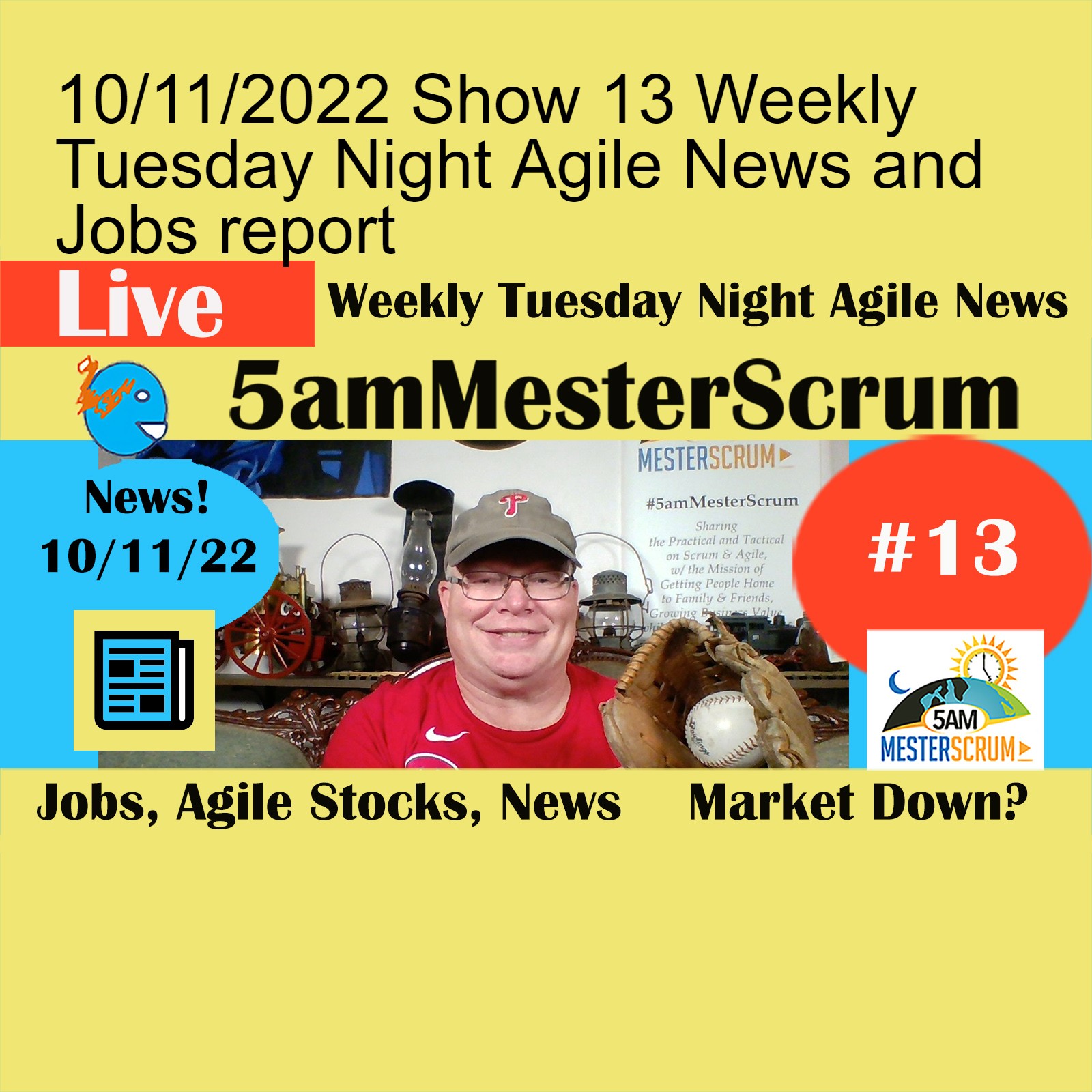 10/11/2022 Show 13 Weekly Tuesday Night Agile News and Jobs report