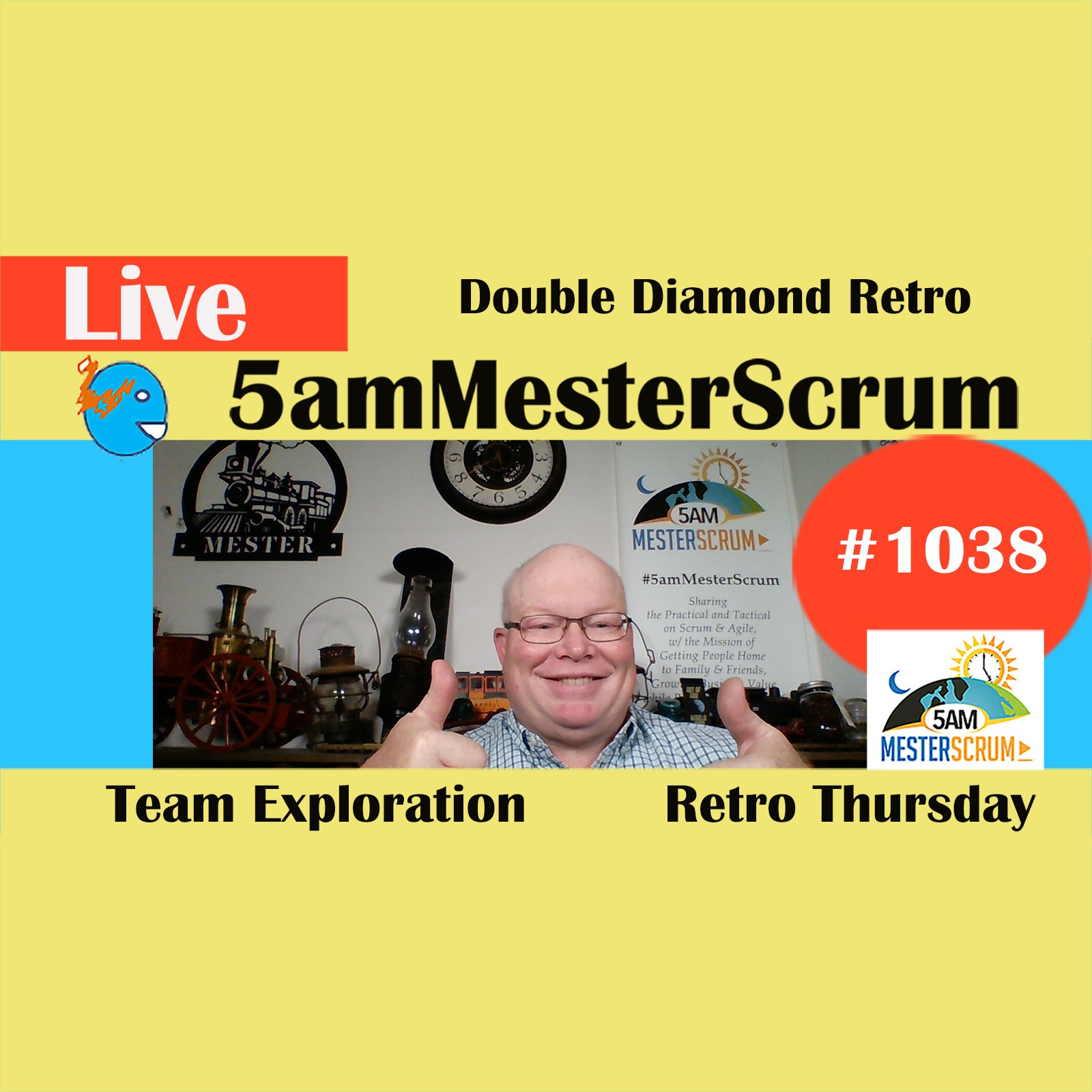 Double Diamond Retro Show 1038 #5amMesterScrum LIVE #scrum #agile