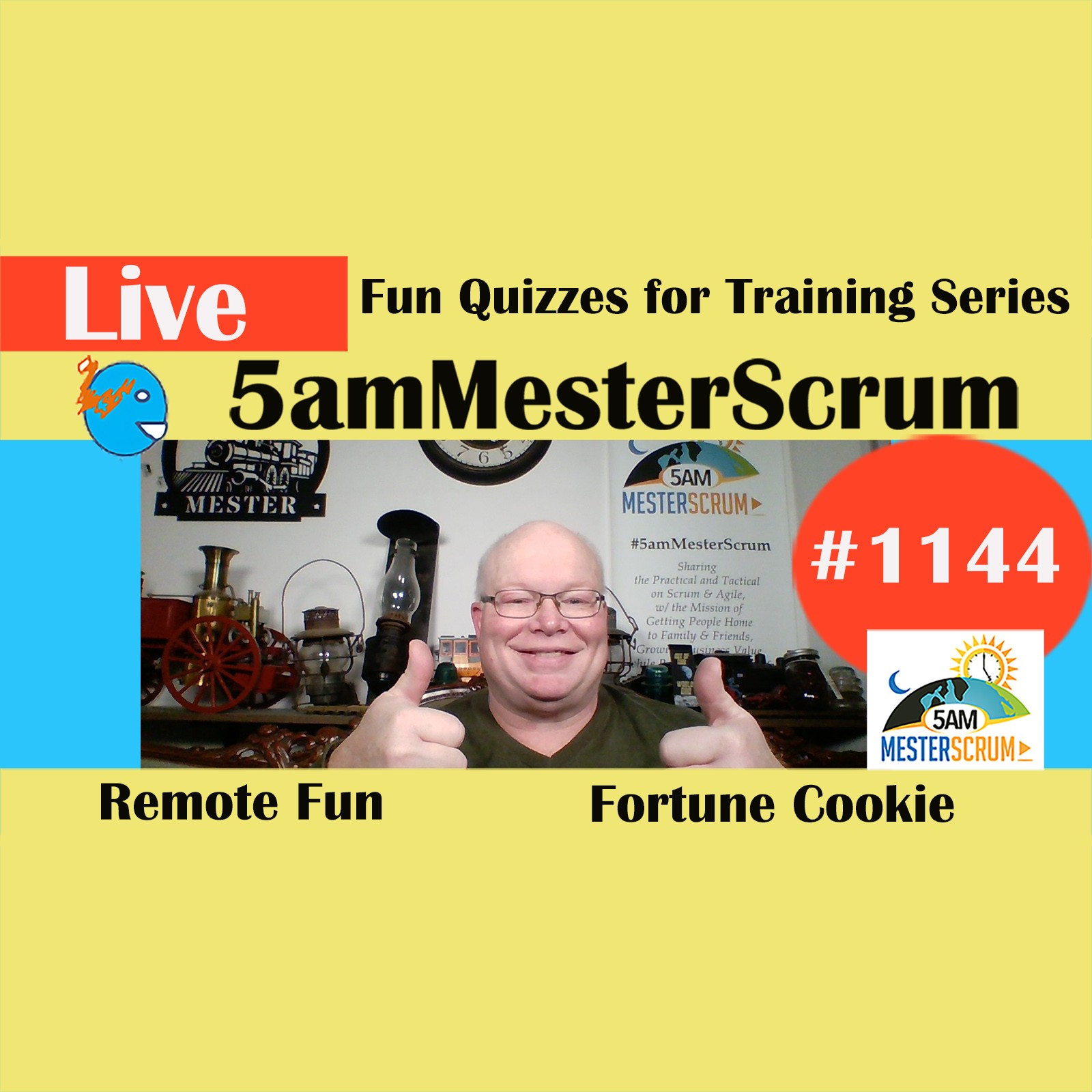 Fun Quiz for Training Show 1144 #5amMesterScrum LIVE #scrum #agile