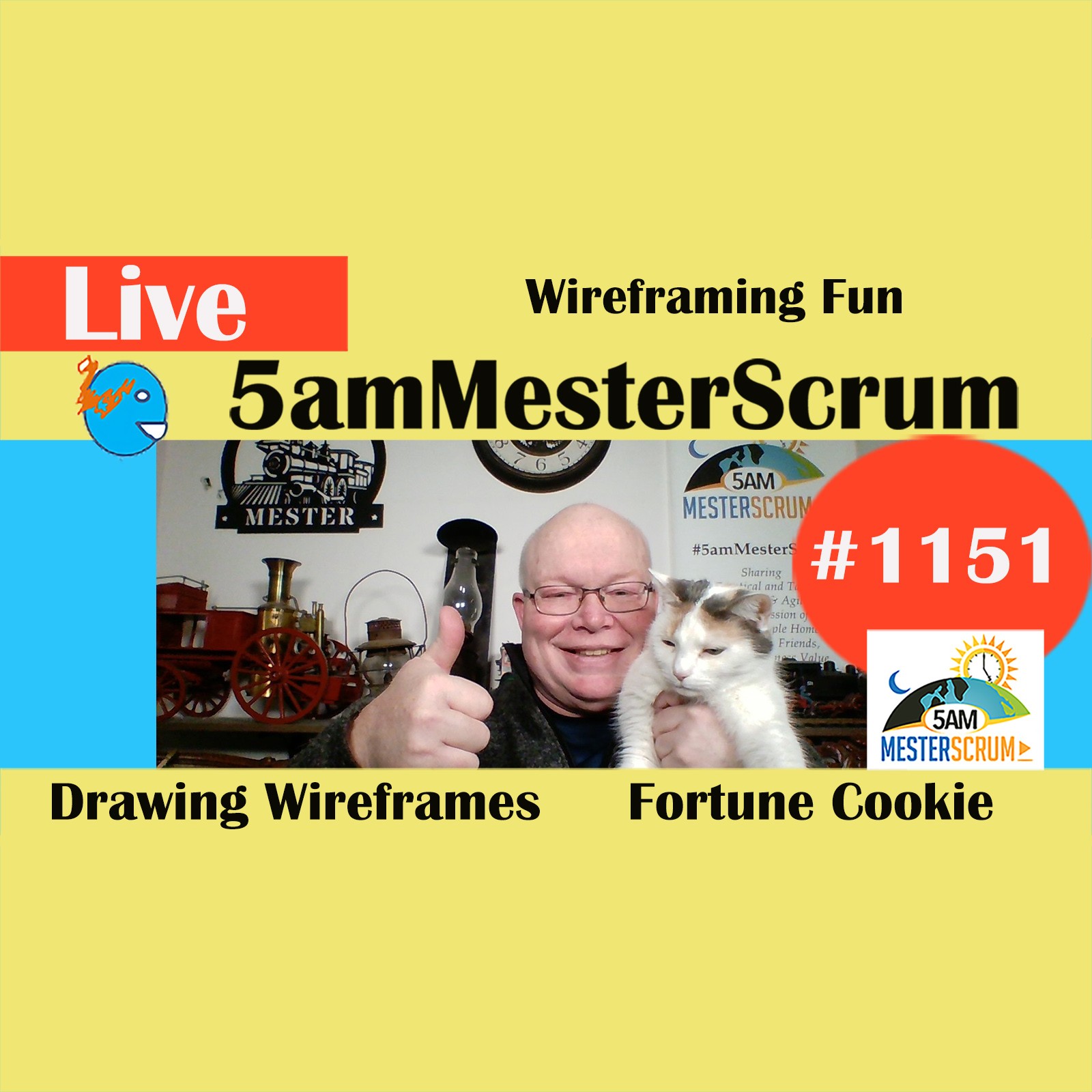 Wireframing Fun LightTalk 1151 #5amMesterScrum LIVE #scrum #agile