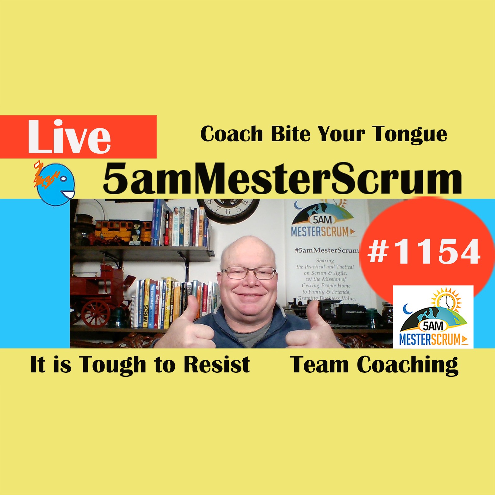 Bite Your Tongue Lightning Talk 1154 #5amMesterScrum LIVE #scrum #agile