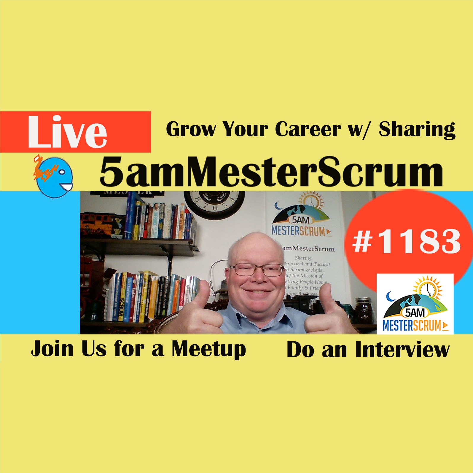 Grow Career with Shares Lightning Talk 1183 #5amMesterScrum LIVE #scrum #agile