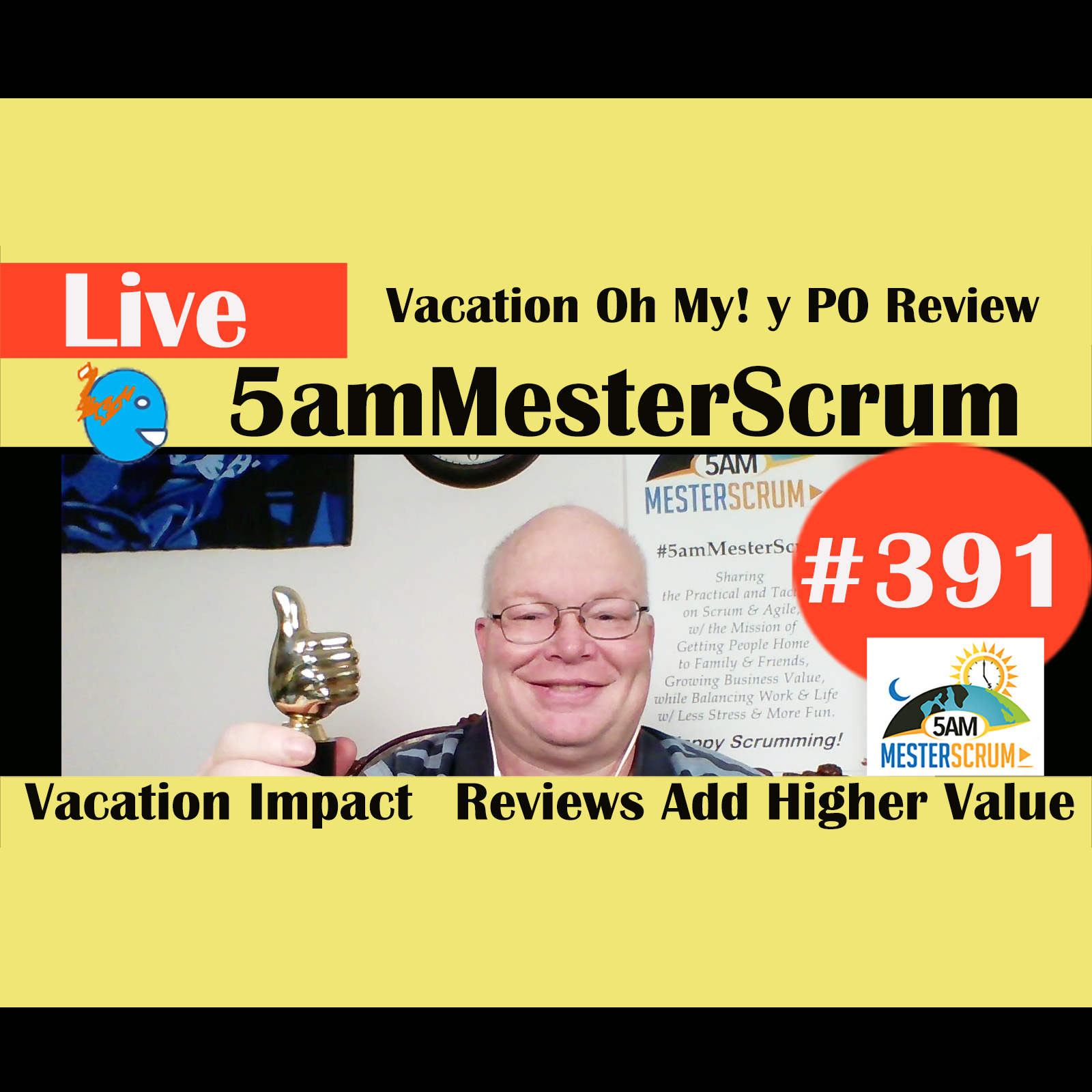 Show #391 Vacation Oh My y Review w/ Scrum Master & Agile Coach Greg Mester