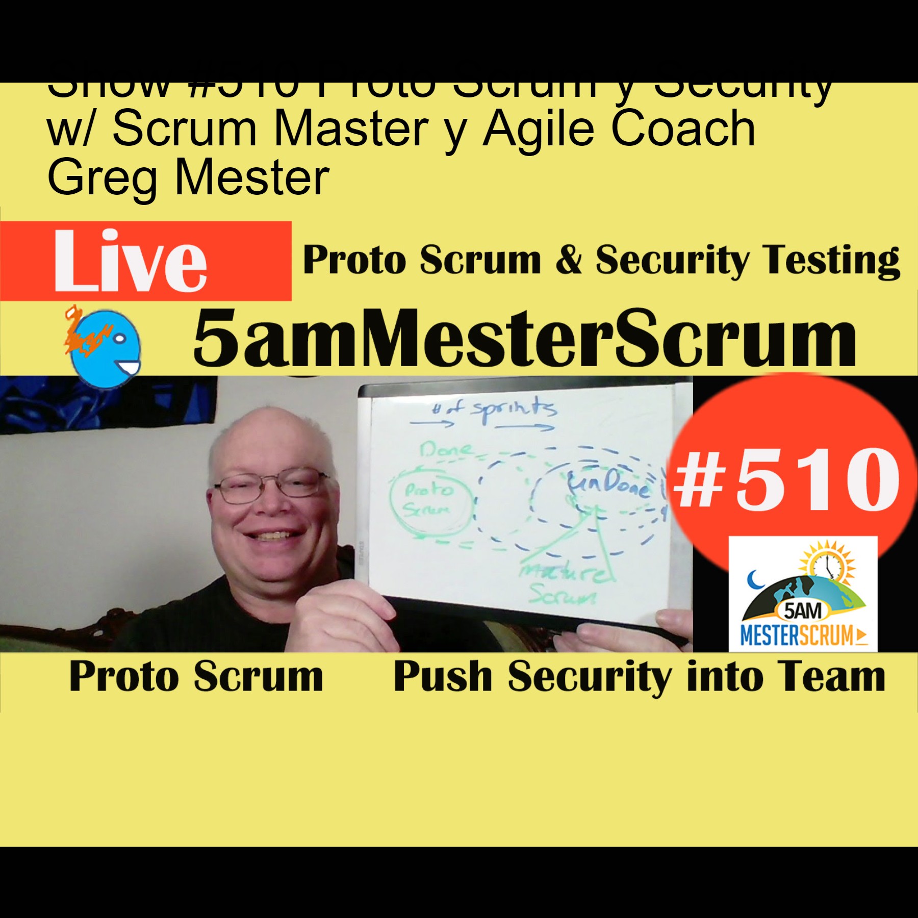 Show #510 Proto Scrum y Security w/ Scrum Master y Agile Coach Greg Mester