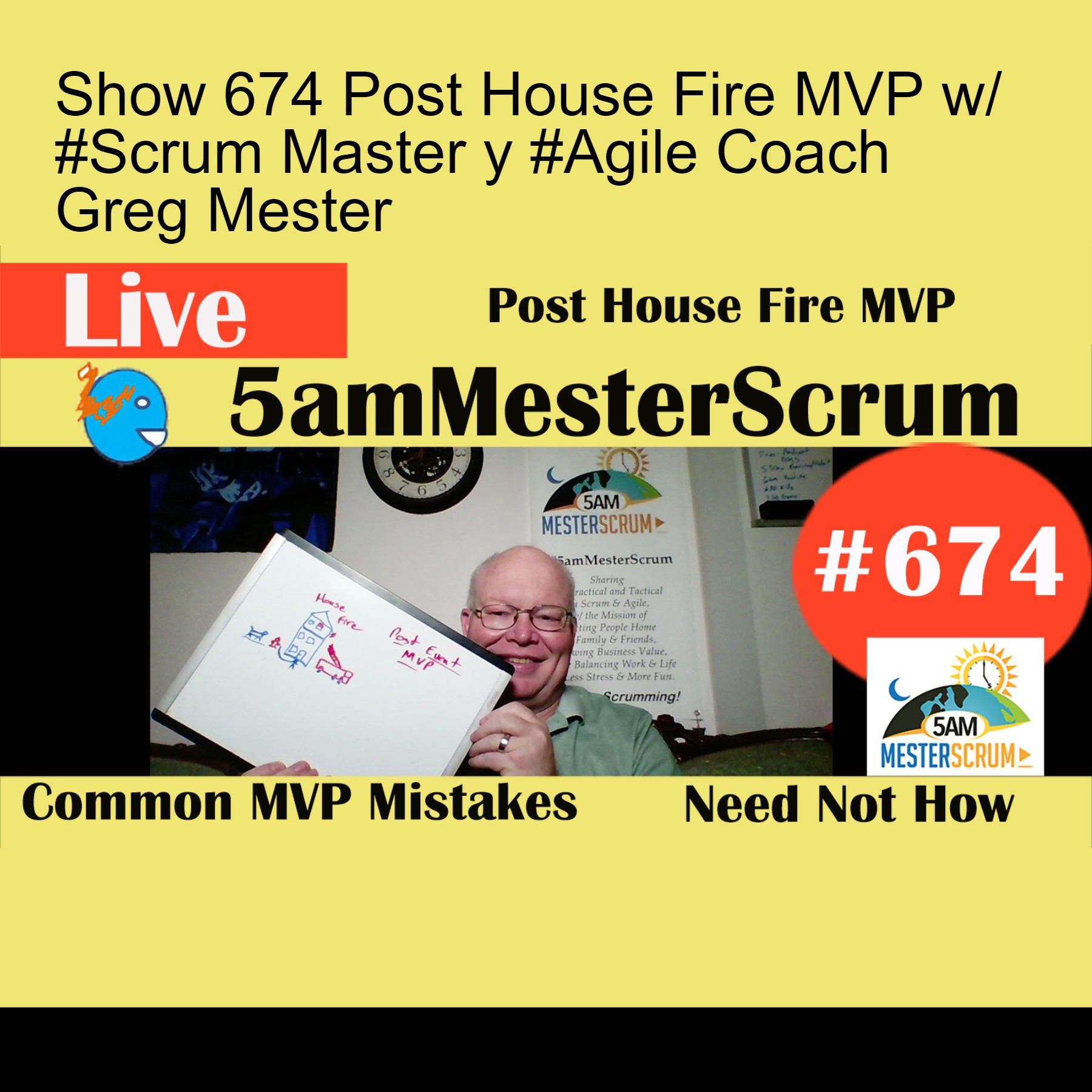 Show 674 Post House Fire MVP w/ #Scrum Master y #Agile Coach Greg Mester